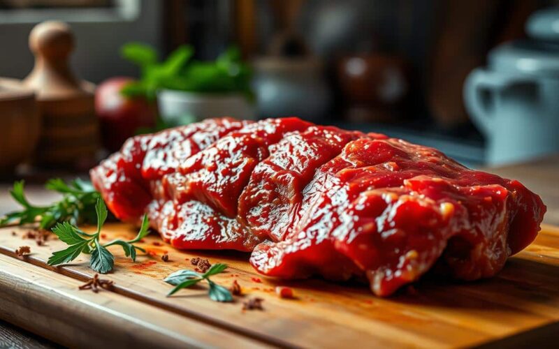 carne de porco menstruada