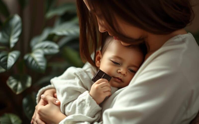 chocolate amamentando