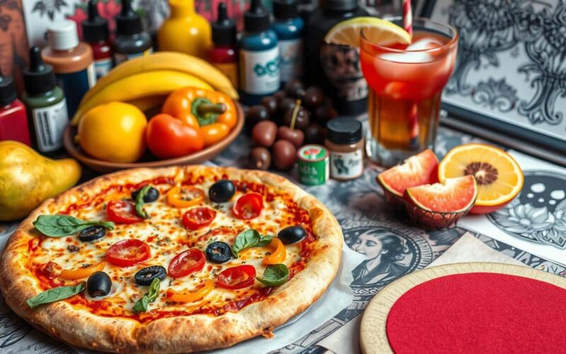 comida após tatuagem