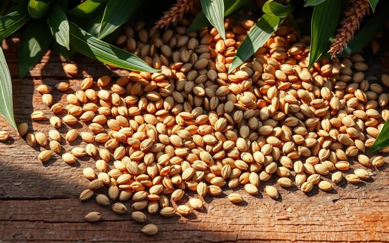 sementes de linhaça inteiras