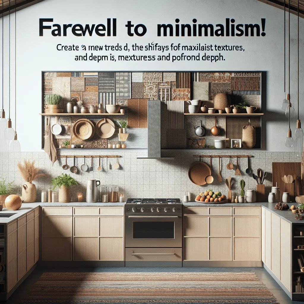 Adeus ao minimalismo! Nova tendência adiciona texturas e profundidade às cozinhas contemporâneas.