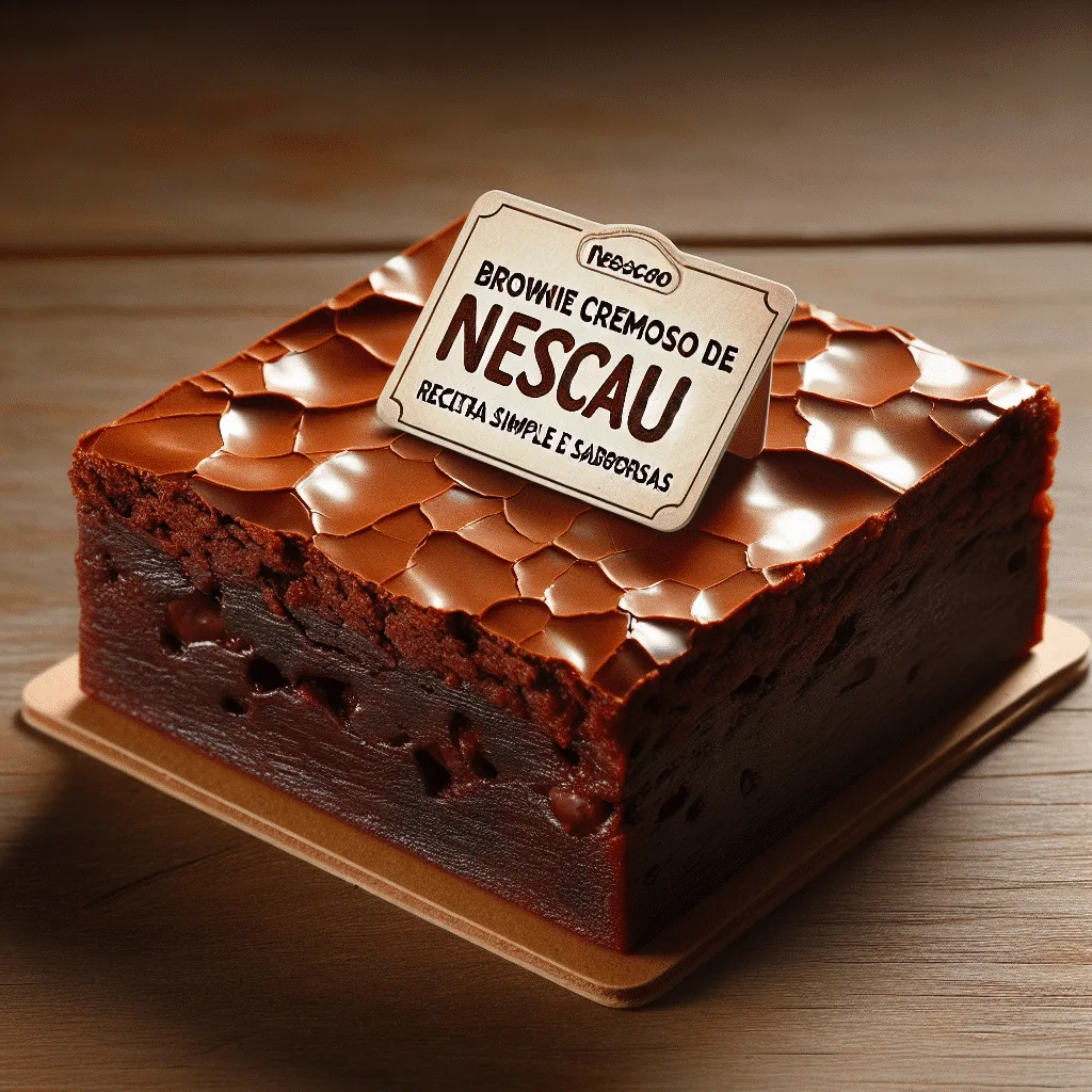Brownie Cremoso de Nescau – Receitas Simples e Saborosas
