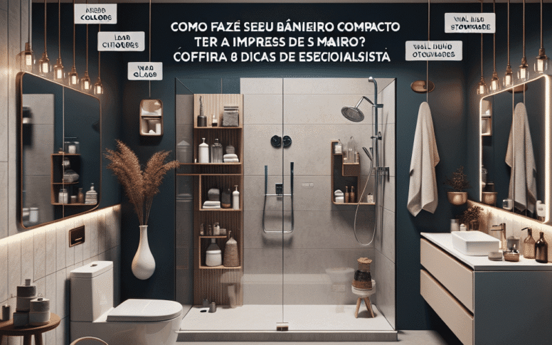 Como Fazer Seu Banheiro Compacto Ter a Impressão de Ser Maior? Confira 8 Dicas de Especialistas
