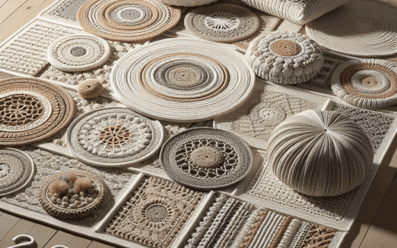 Cores neutras para tapetes de crochê: Tendências para 2025