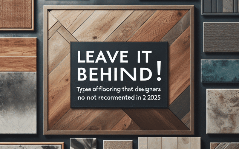 Deixe para trás! Tipos de Pisos que Designers Não Indicam Mais em 2025