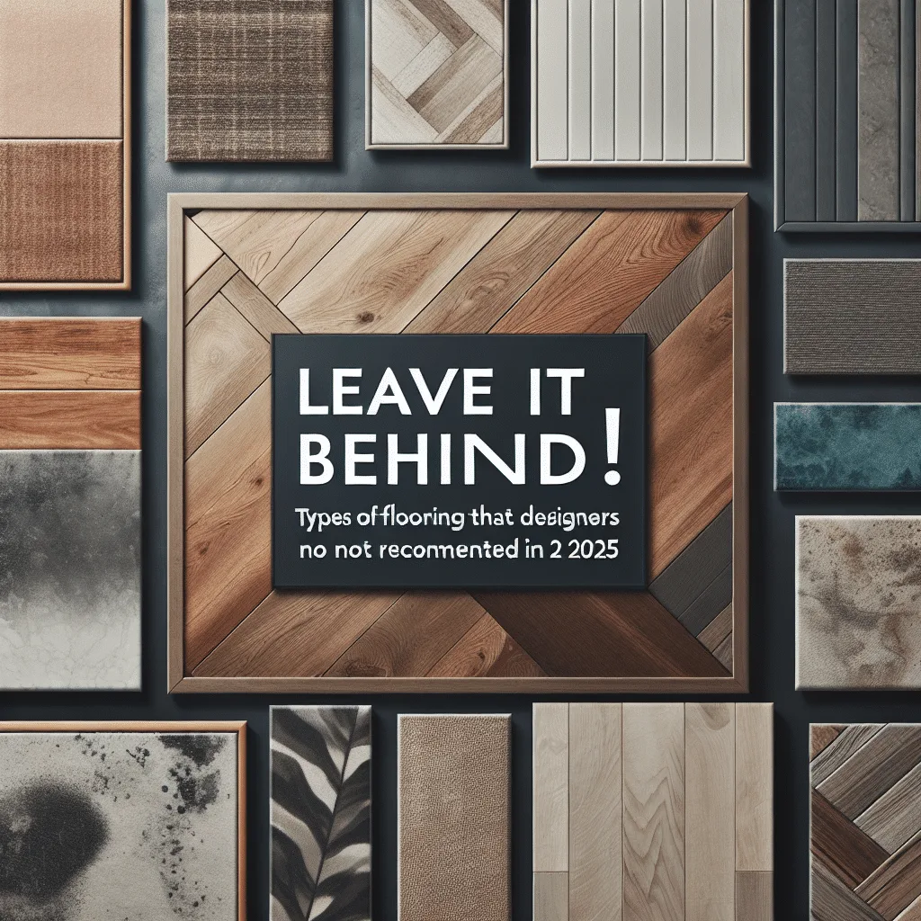 Deixe para trás! Tipos de Pisos que Designers Não Indicam Mais em 2025