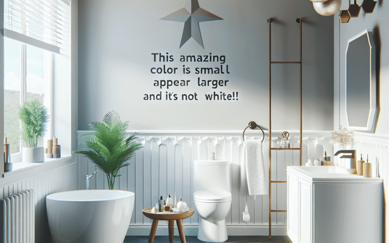 Esta cor incrível faz com que banheiros pequenos aparentem ser maiores (E Não É Branco!)