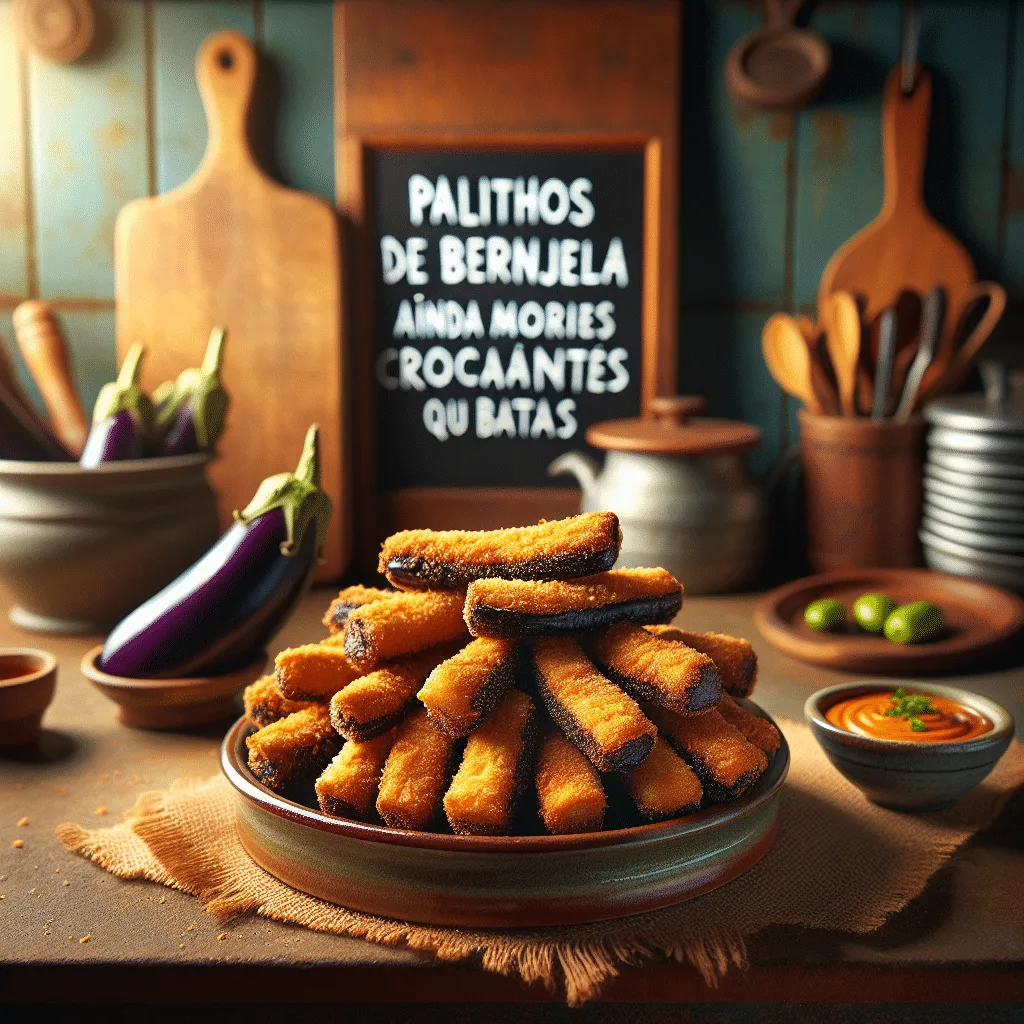 Palitinhos de Berinjela: Ainda Mais Crocantes que Batatas