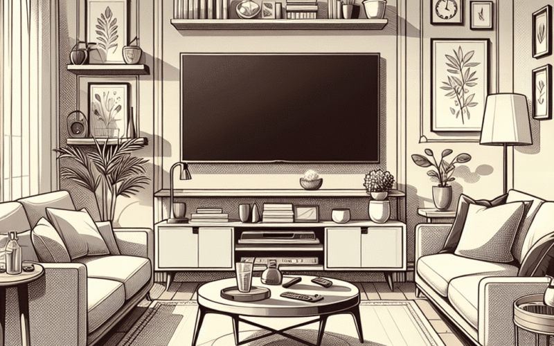 Principais maneiras de ocultar os fios da sua TV na decoração
