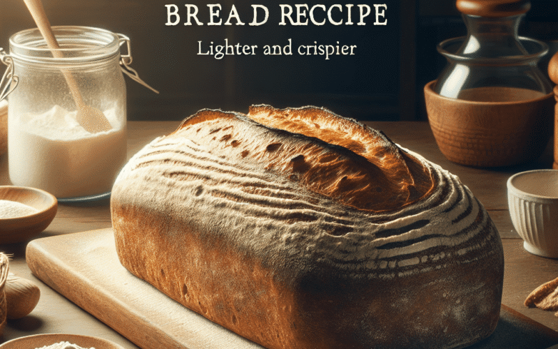 Receita de pão artesanal com fermentação lenta; mais leve e crocante