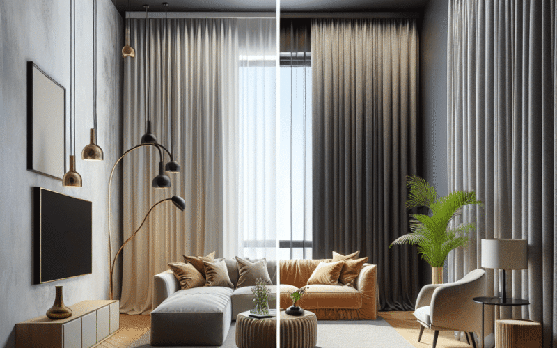 Transforme sua parede de destaque com cortinas: ideias que fazem a diferença