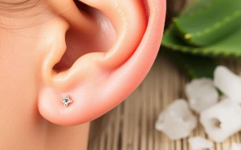 cicatrização de piercing