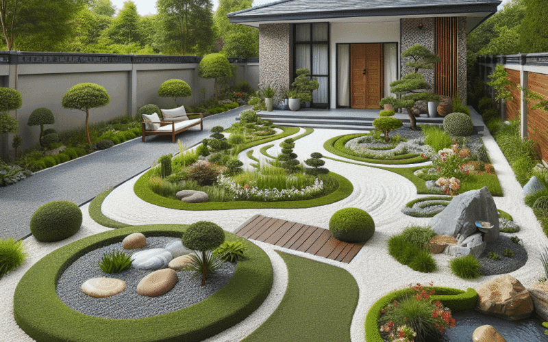 5 sugestões fantásticas com cascalho para renovar o jardim na fachada da sua casa