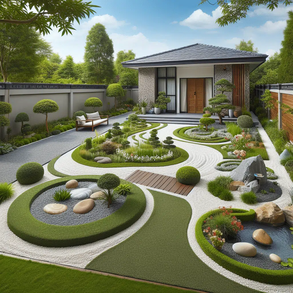 5 sugestões fantásticas com cascalho para renovar o jardim na fachada da sua casa