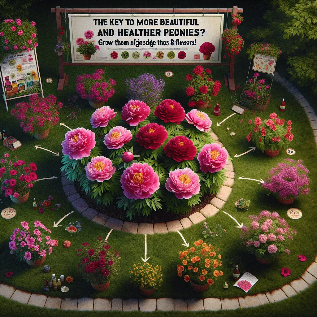 A chave para ter peônias mais belas e saudáveis? Cultive ao lado dessas 8 flores!