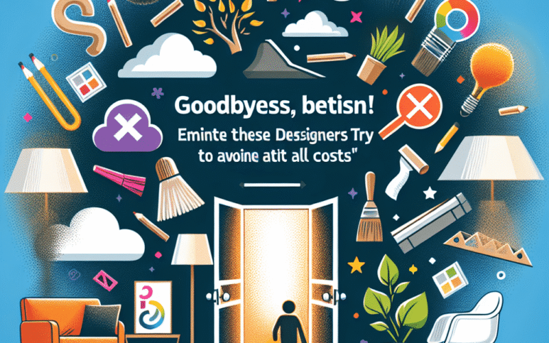 Adeus, ambiente sem vida! Elimine essas 5 opções que os designers encontram para evitar a todo custo.