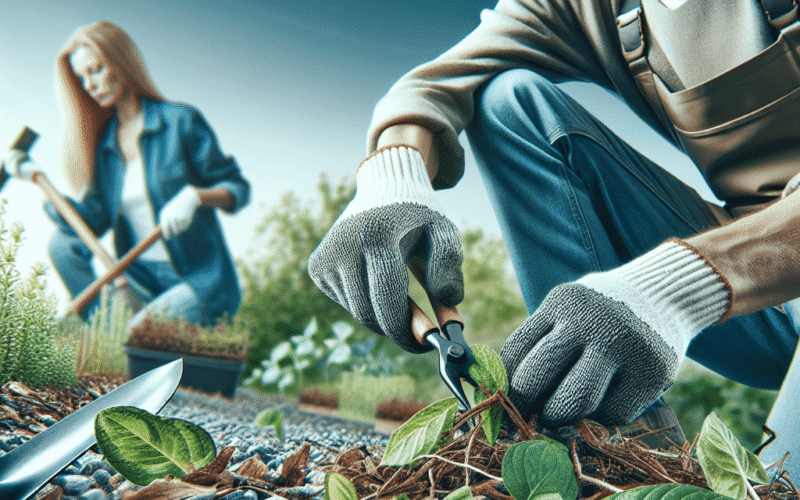 As técnicas que jardineiros experientes utilizam para manter o cascalho livre de plantas indesejadas