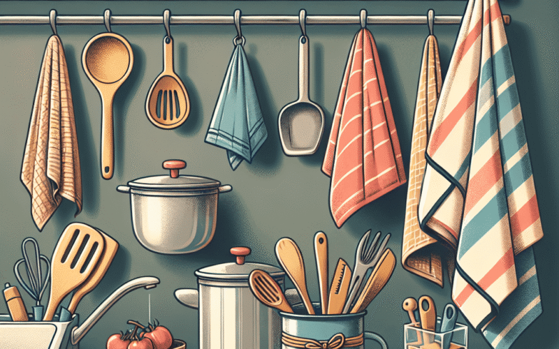 Chega de panos de prato caindo! Dicas práticas para mantê-los no lugar