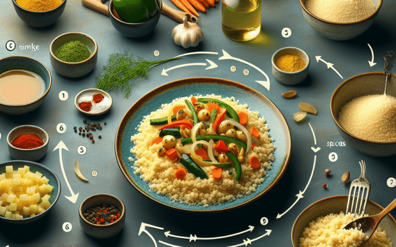 Como preparar cuscuz simples para uma pessoa