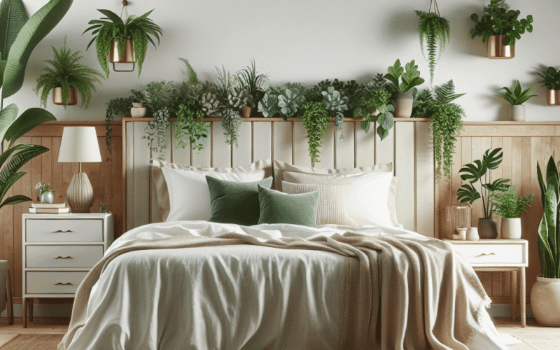 Dicas para embelezar sua cabeceira com plantas e dar um toque sofisticado ao seu quarto