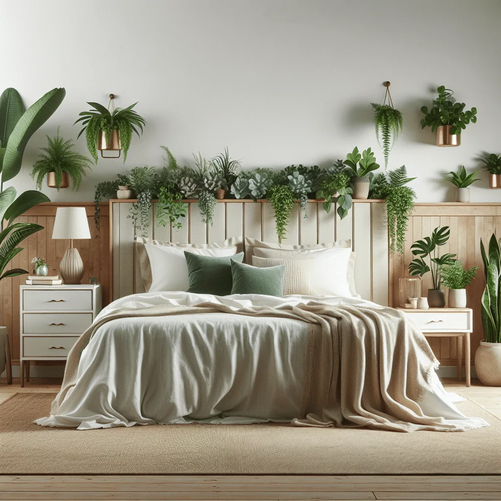 Dicas para embelezar sua cabeceira com plantas e dar um toque sofisticado ao seu quarto