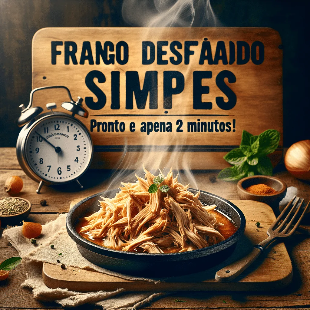 Frango Desfiado Simples: Pronto em Apenas 2 Minutos!
