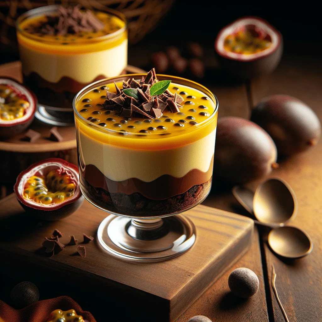 Mousse de Maracujá com Cobertura de Ganache: Uma Sobremesa Irresistível
