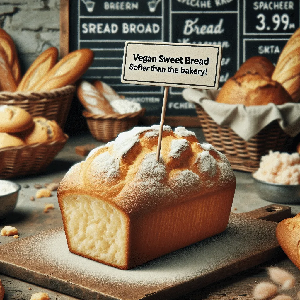Pão Doce Vegano Super Macio que o da Padaria