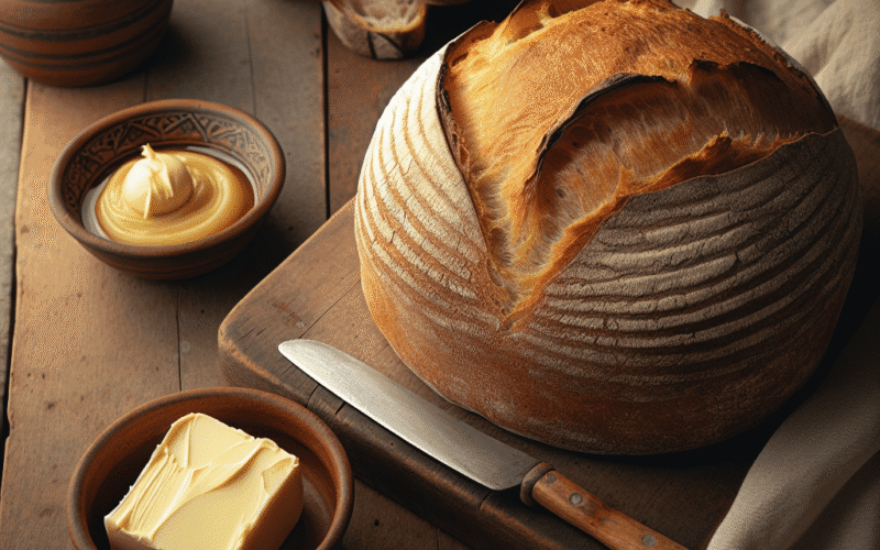 Pão caseiro com manteiga: Receita garantida