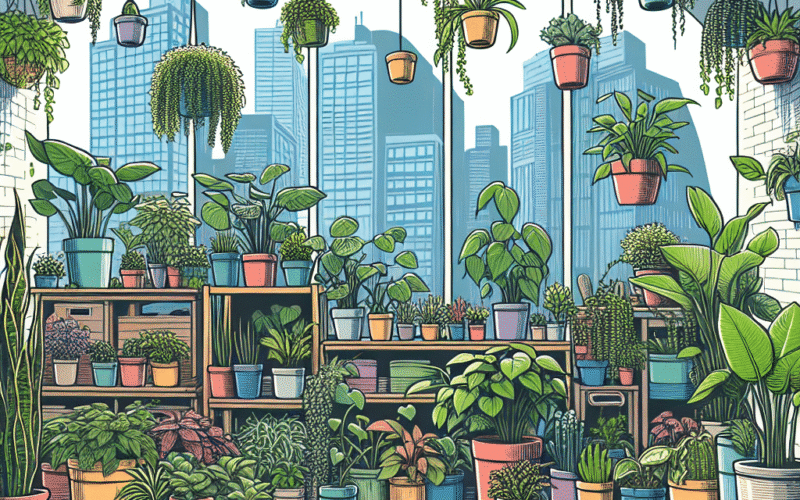 Plantas ideais para cultivar em vasos e criar um espaço verde mesmo sem um jardim.