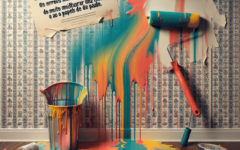 Se me tivessem avisado antes... Os erros mais frequentes ao misturar tinta e papel de parede