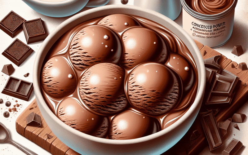 Sorvete Cremoso de Chocolate: Receita com 4 Ingredientes