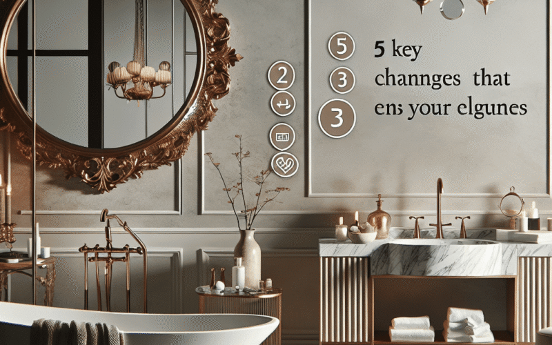 Todo mundo está ansioso! Descubra as 5 alterações simples para deixar seu banheiro mais sofisticado.