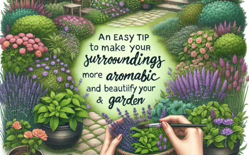 Uma dica fácil para deixar o ambiente mais aromático e embelezar seu jardim.