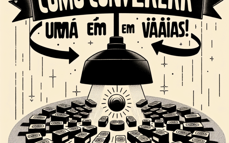 como converter uma em várias!