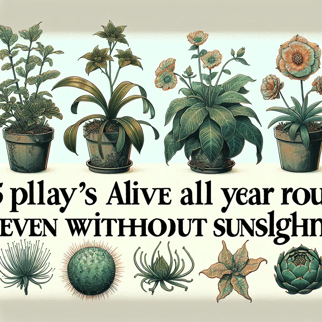 5 plantas que se mantêm vivas durante o ano todo, mesmo sem luz solar