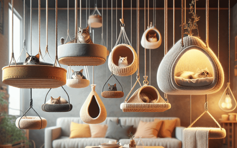 5 sugestões criativas de camas suspensas para gatos que são um verdadeiro agrado para seu felino