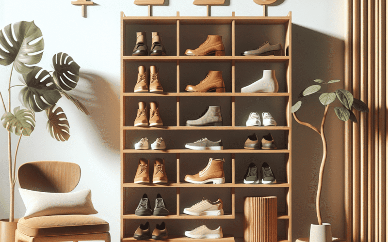 5 sugestões para selecionar uma sapateira de madeira que une estilo e praticidade