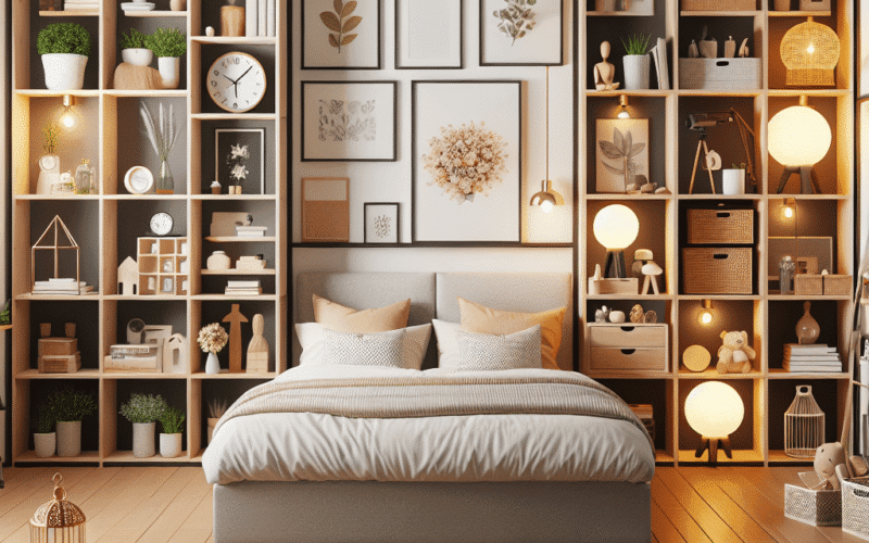 7 formas criativas de aproveitar prateleiras no seu quarto