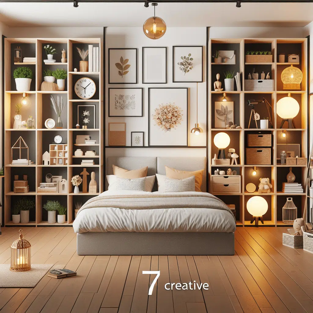 7 formas criativas de aproveitar prateleiras no seu quarto