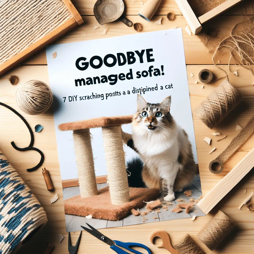 Adeus sofá danificado! 7 opções de arranhadores artesanais para um gato mais educado