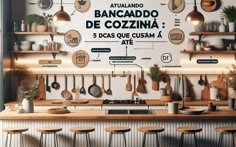 Atualizando bancadas de cozinha: 5 dicas que custam até 300 reais