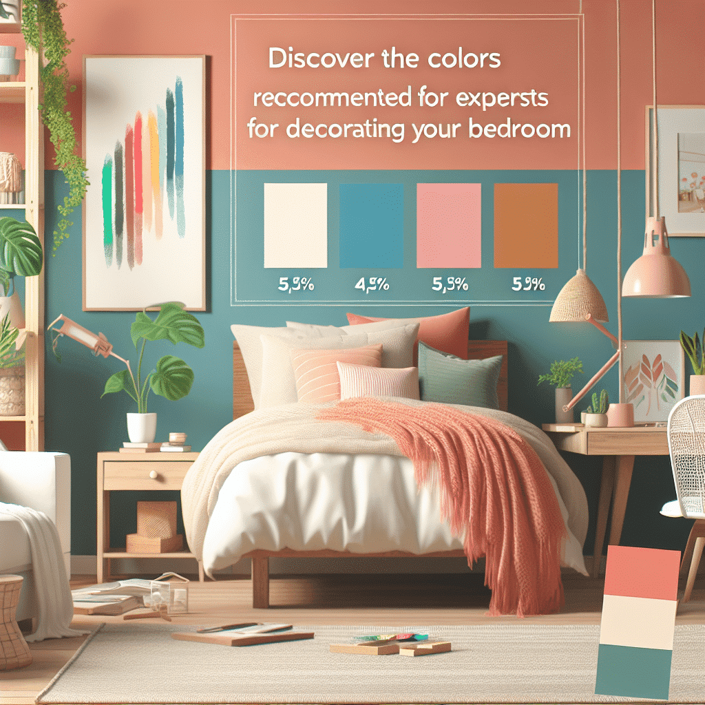 Conheça as 5 cores mais recomendadas por especialistas para decorar seu quarto.