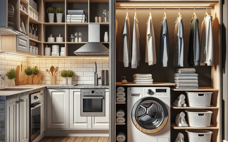 Cozinha e lavanderia integradas: Sugestões práticas de organização