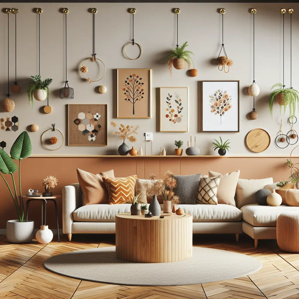Decore as paredes da sua sala sem perfurar! Conheça opções práticas e elegantes.