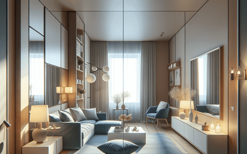 Especialistas compartilham uma dica para fazer sua sala pequena parecer muito mais ampla.