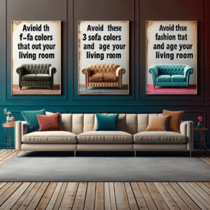 Evite essas 3 cores de sofá que já passaram da moda e que podem envelhecer sua sala.