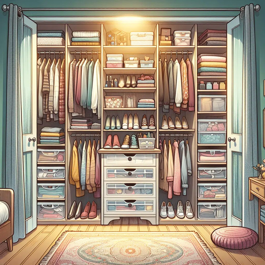O segredo encantador para um closet extremamente organizado