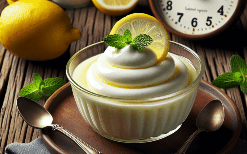 Receita de mousse de limão com iogurte pronta para servir em pouco mais de 1 hora