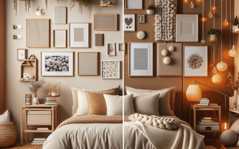 Transforme a Meia Parede do Seu Quarto em um Atraente e Confortável Elemento Decorativo